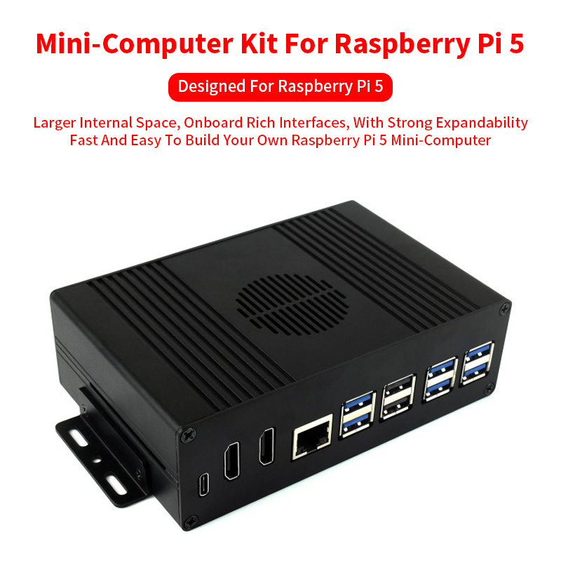 Raspberry Pi 5 8Gb Kit - Raspberry Pi 5 Kit Mini-Computer All-In-One