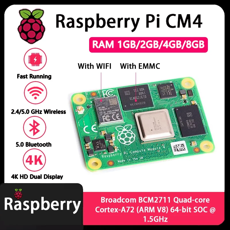Raspberry Pi CM4 1GB/2GB/4GB/8 - Raspberry Pi Compute Module 4 8Gb 32Gb recensione e prezzo
