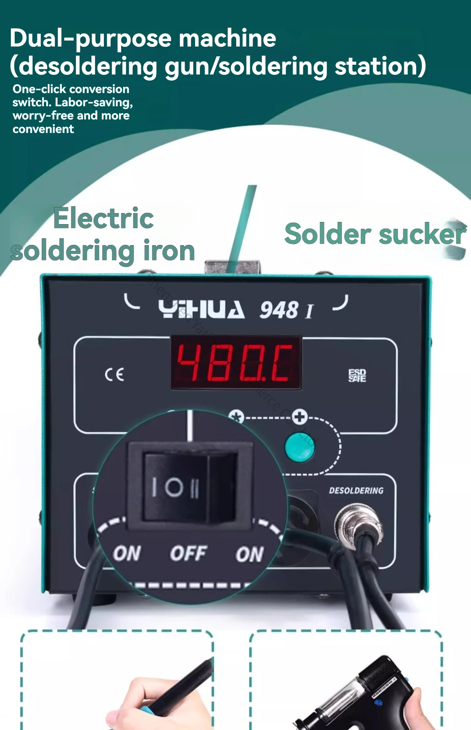 Nuova Pompa Dissaldante Elettr - Desoldering Gun Vacuum Electric recensione e prezzo