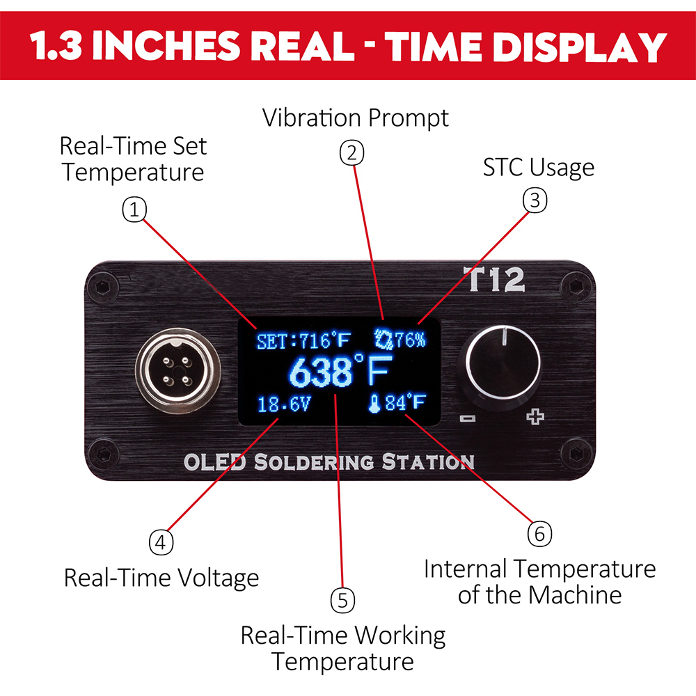 Stazione di saldatura regolabi - Soldering Station T12 Oled recensione e prezzo