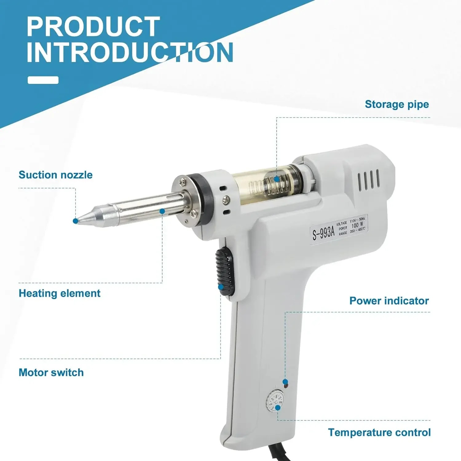 Pistola dissaldante elettrica  - Desoldering Gun Vacuum Electric recensione e prezzo